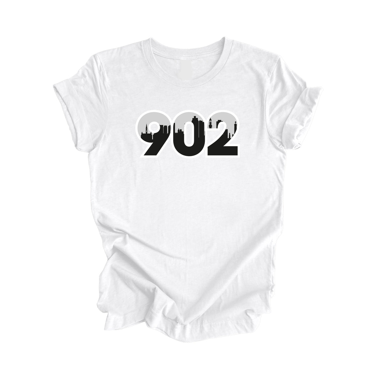 902 Halifax Nova Scotia Prince Edward Island Canada Area Code City Skyline Gift - Unisex T-Shirt - Inspired X