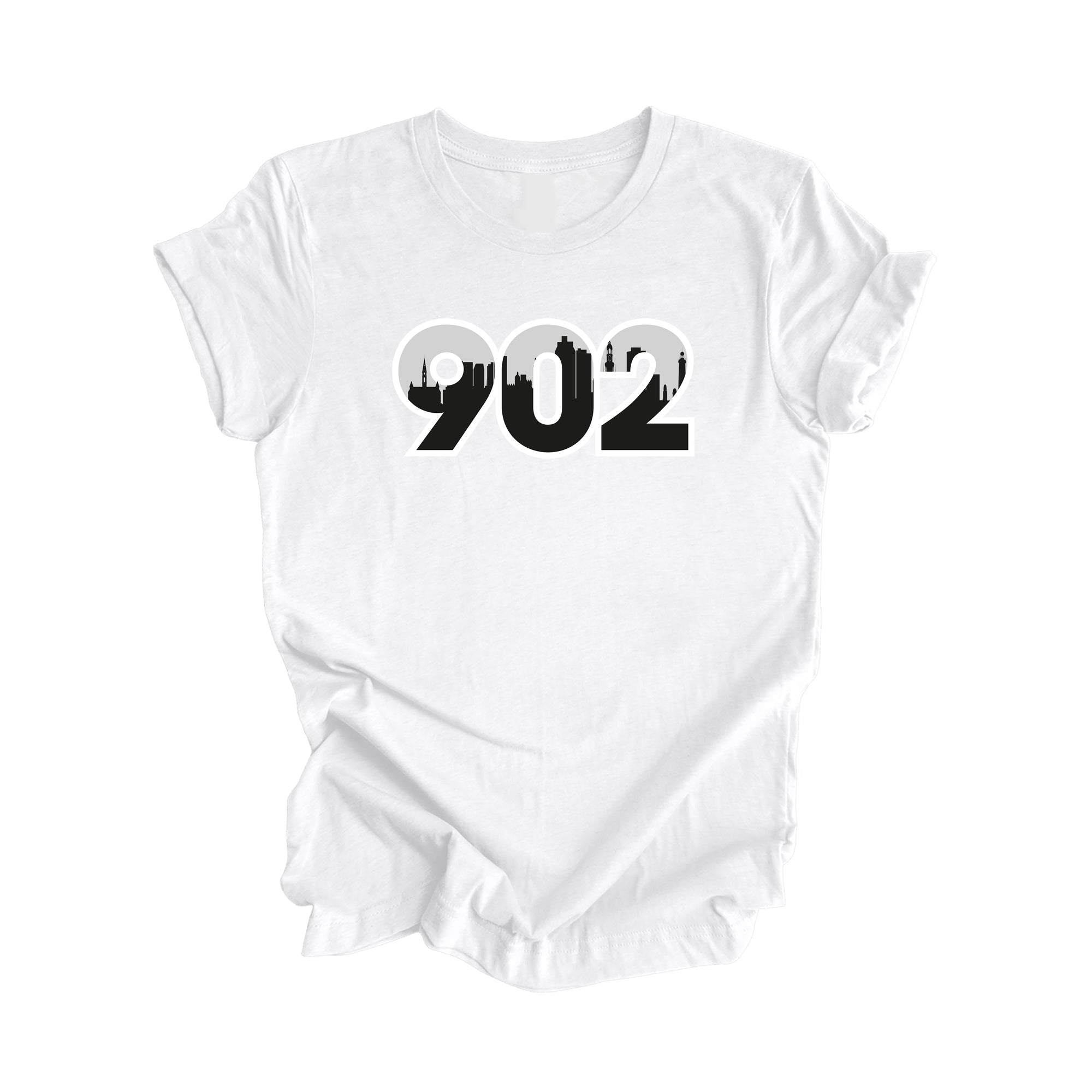 902 Halifax Nova Scotia Prince Edward Island Canada Area Code City Skyline Gift - Unisex T-Shirt - Inspired X
