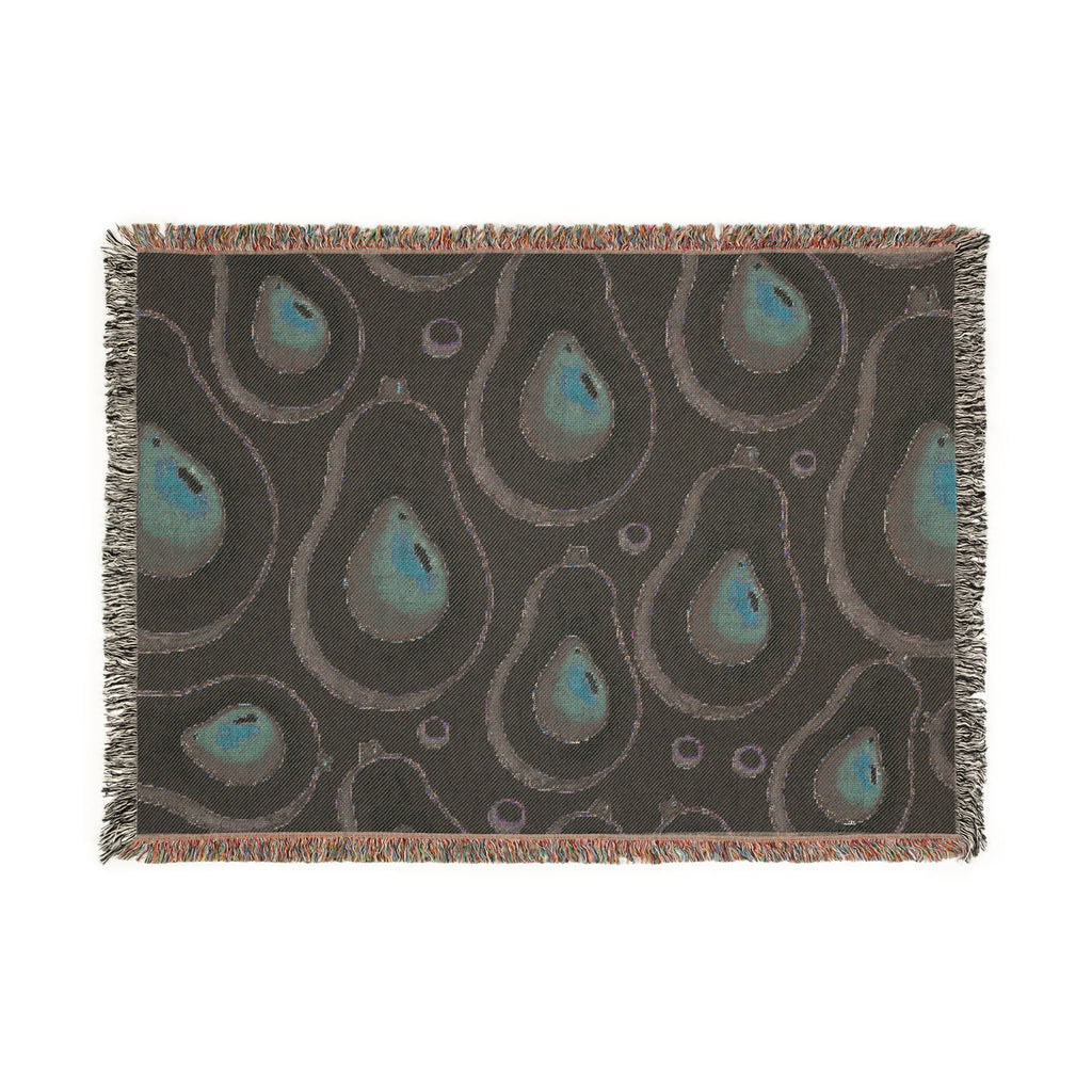 Avocado Pattern Woven Blanket – Cozy Decorative Throw for Kitchen, Living Room & Gifts