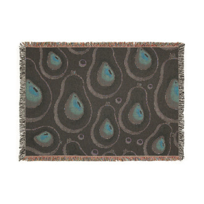Avocado Pattern Woven Blanket – Cozy Decorative Throw for Kitchen, Living Room & Gifts