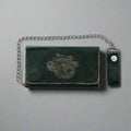 Open Road Men's Chain Trifold Leather Wallet