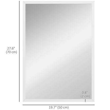 22" x 30" Bathroom Mirror for Wall, Rectangular Mirror for Living Room, Bedroom, Entryway, Black