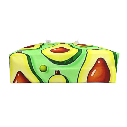 Avocado Print Weekender Bag — Cute Fruit Tote for Travel & Beach