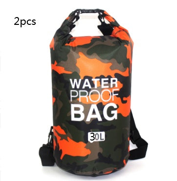 Outdoor Waterproof Bag Camouflage Polyester Double Shoulder Waterproof Bag Portable Beach Backpack