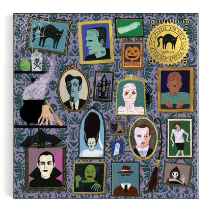 Spooky Portraits 500 Piece Foil Puzzle