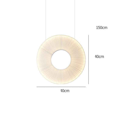 Pleated Chandeliers Japanese Designer Creative Dining Room Bedroom