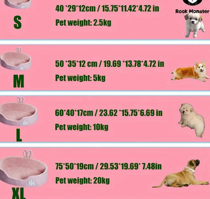 Honey Bunny Dog Bed | Bunny Ear Pet Bed