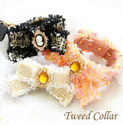 Handmade Tweed Dog Collar | Luxury Pet Collar