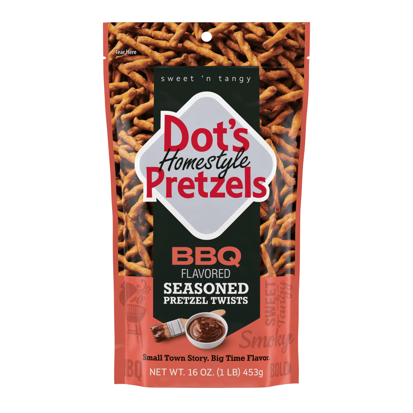 Dot's Homestyle Pretzels, BBQ, 453g