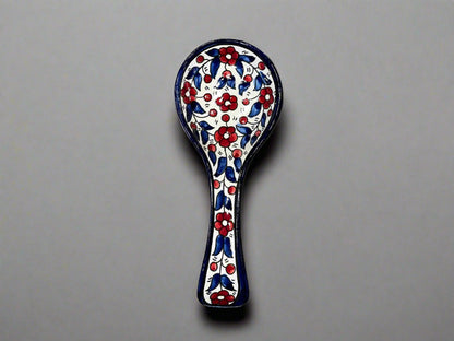 Handcrafted Ceramic Spoon Rest – Wide Mouth Size | Multiple Patterns