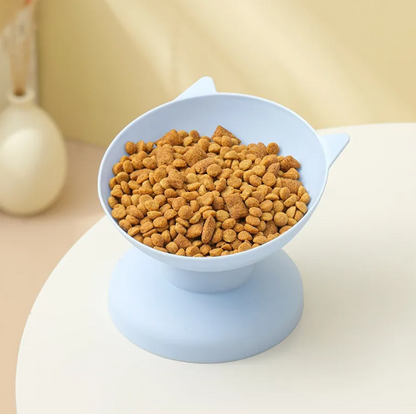 Oversize Cat Food Bowl — Durable Plastic Pet Dish in 6 Colors