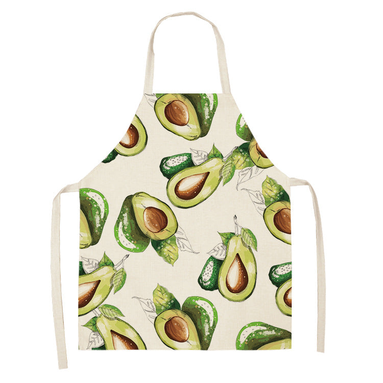 Cotton and linen apron