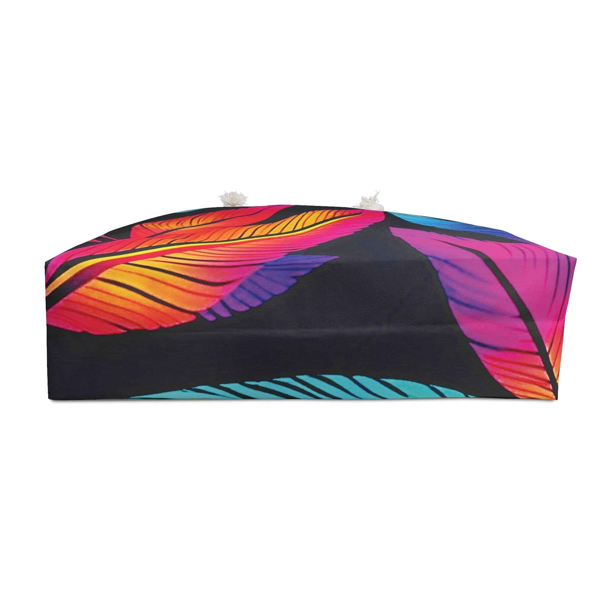 Colorful Tropical Feathers Weekender Bag | Vibrant Travel Tote