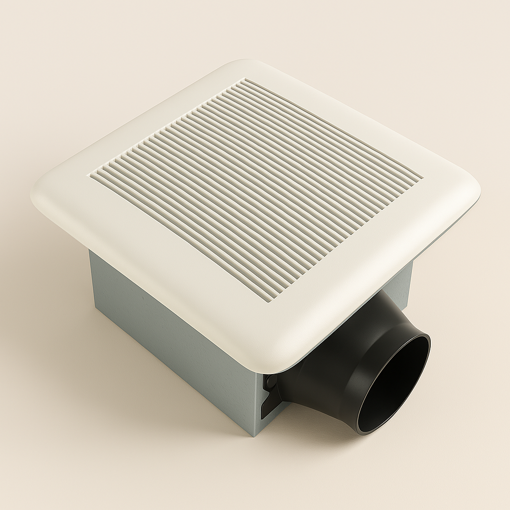 Milano Bathroom Exhaust Fan TY-110-E – 110 CFM, Quiet 1.0 Sones, Easy Install