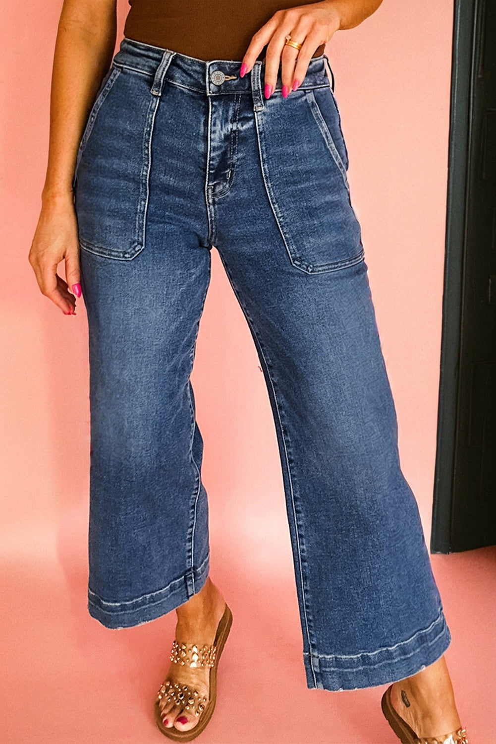 Wide Leg Jeans — High-Waist Relaxed Denim for Women