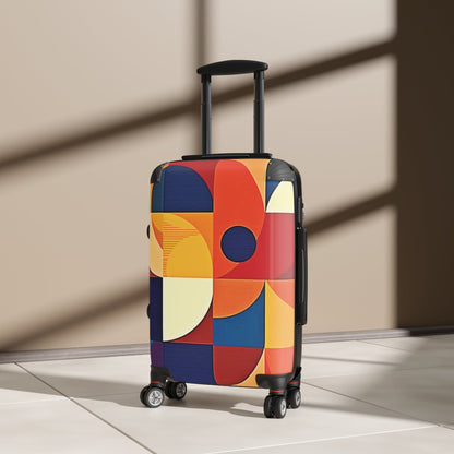 Suitcase — Retro Geometric Carry-On Luggage (Bold Mid-Century Pattern)
