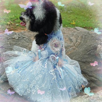 Giselle Atelier Dog Dress | Embroidered Occasion Dog Outfit