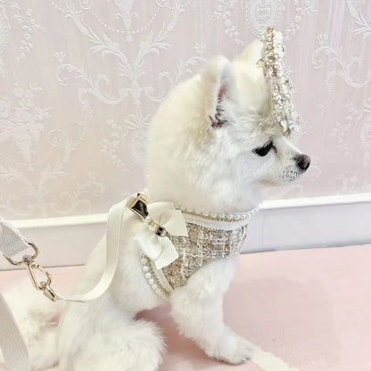 Dog Harness & Leash Set | Fiona Tweed Bow Walking Set