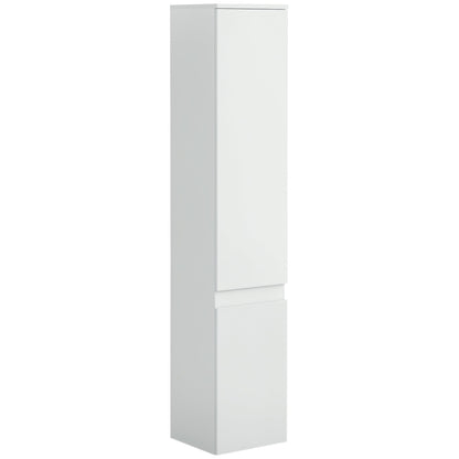 Tall Bathroom Cabinet, Freestanding Storage Organizer with Adjustable Shelves and Cupboards, 11.8" x 11" x 6", White