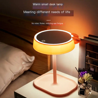 LED Makeup Mirror Desk Lamp - Cute Cartoon Design