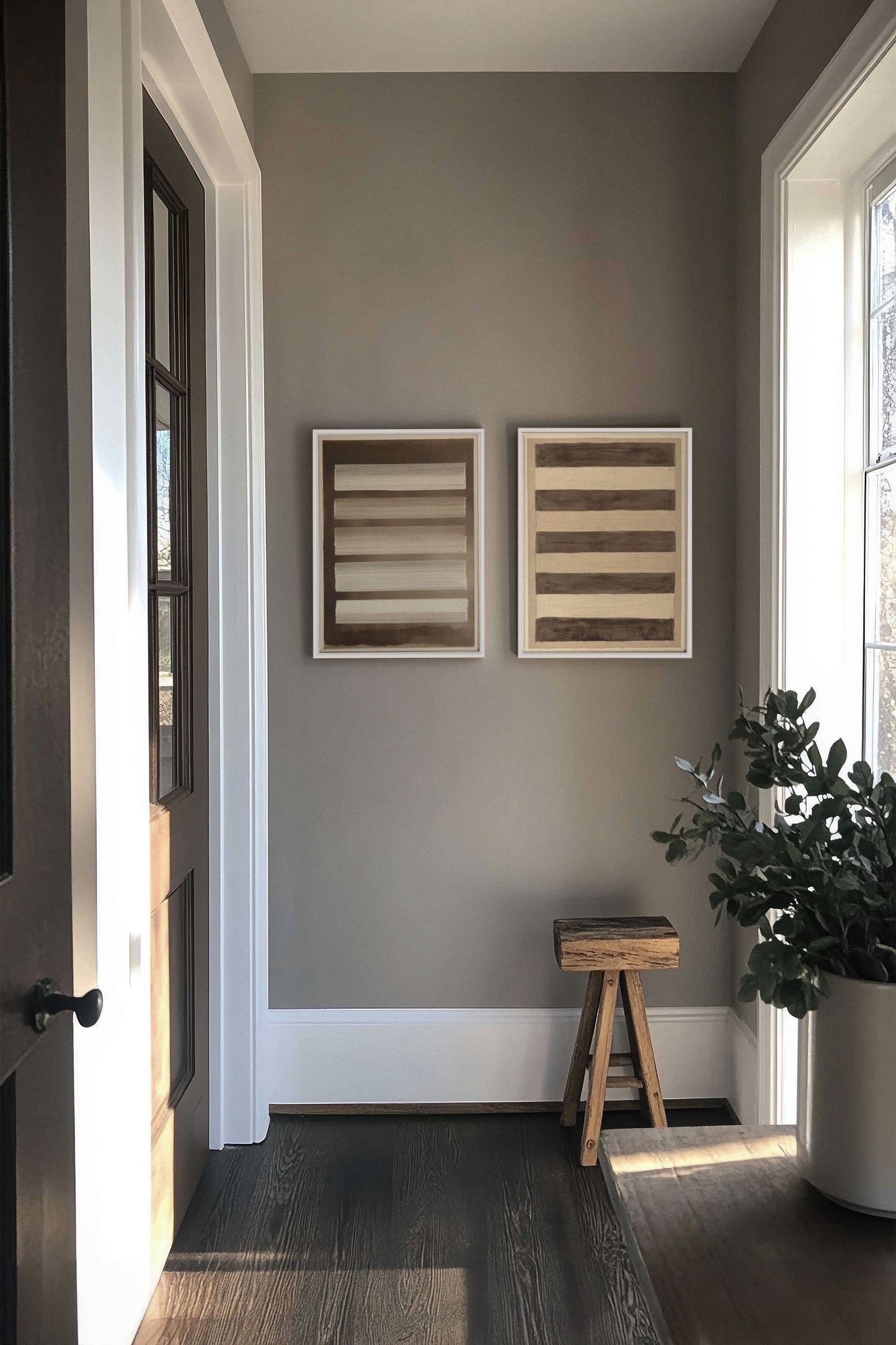 SANDY LINES DUO (2 Oeuvres sur toile étirée)