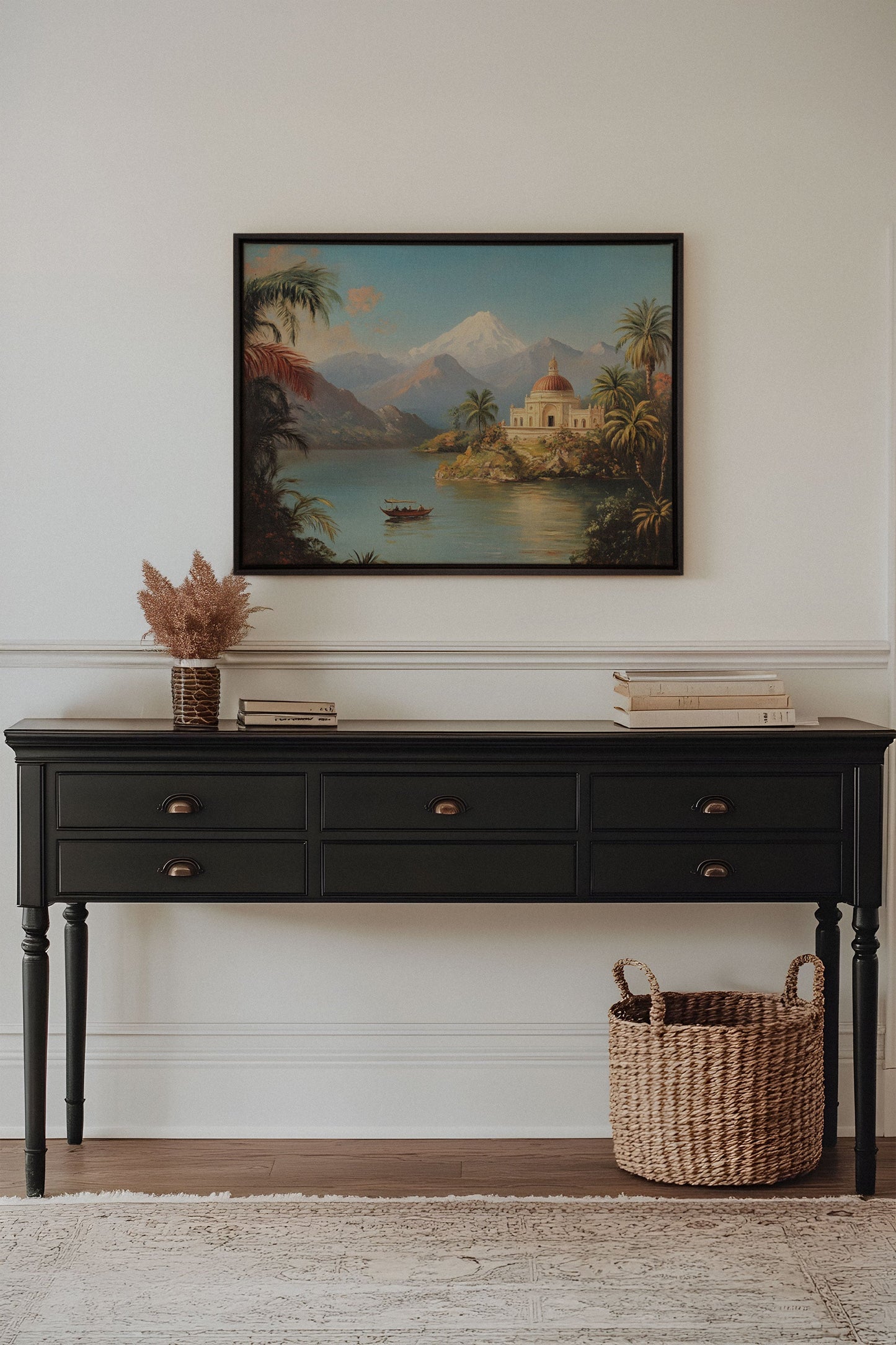 PALACE BY THE LAKE, Oeuvre sur toile étirée
