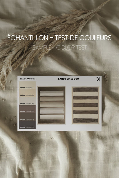 SANDY LINES DUO (2 Oeuvres sur toile étirée)