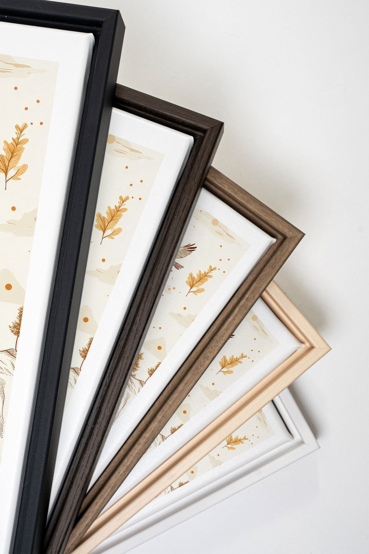 GOLDEN WINGS DUO (2 Oeuvres sur toile étirée)