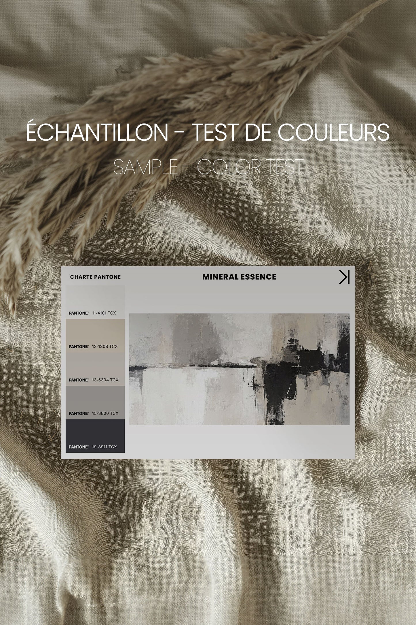 MINERAL ESSENCE, Oeuvre sur toile étirée