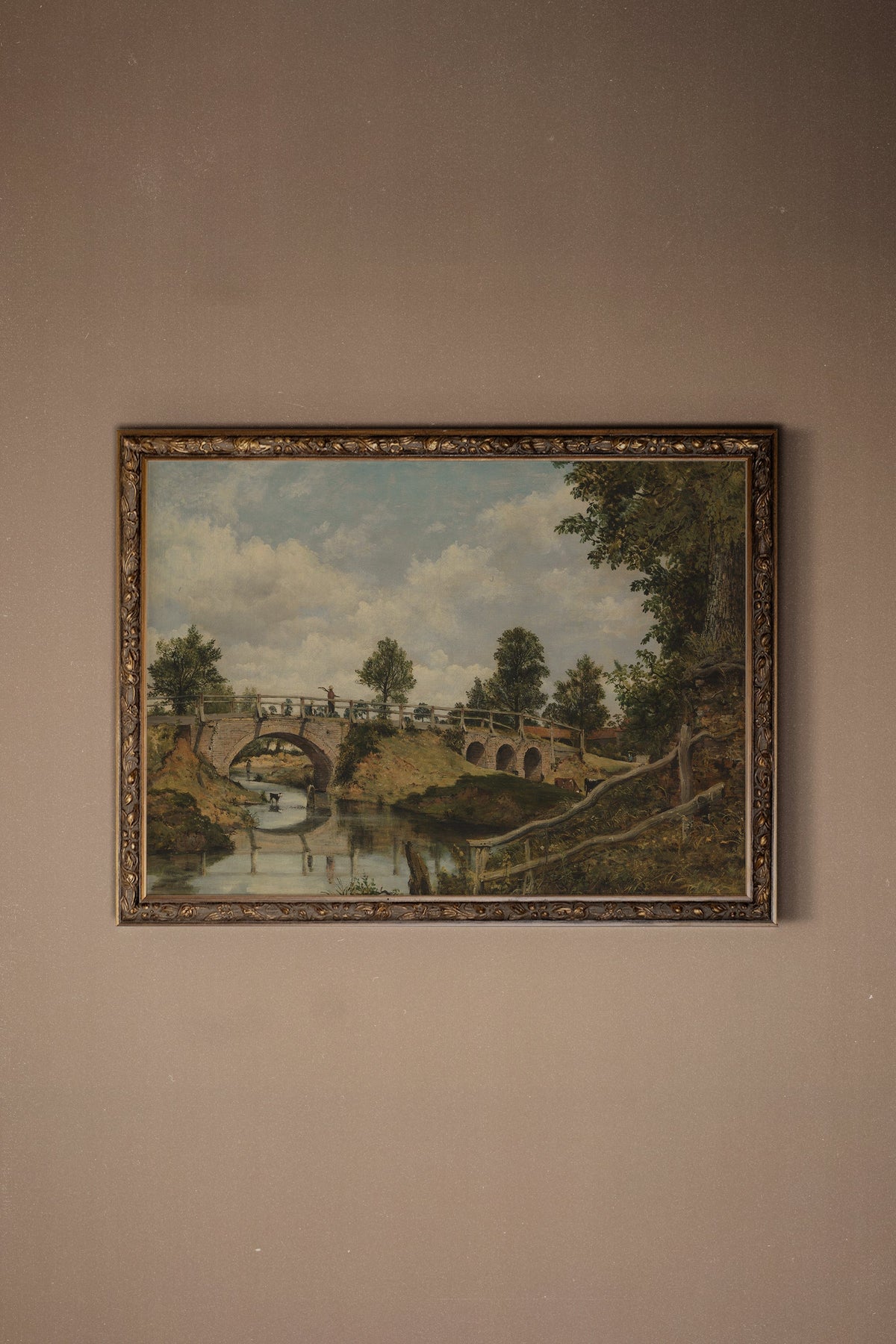 SENTIER DU TEMPS, CADRE VINTAGE BRONZE
