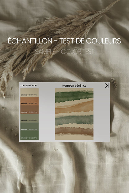 HORIZON VÉGÉTAL, Oeuvre sur toile étirée