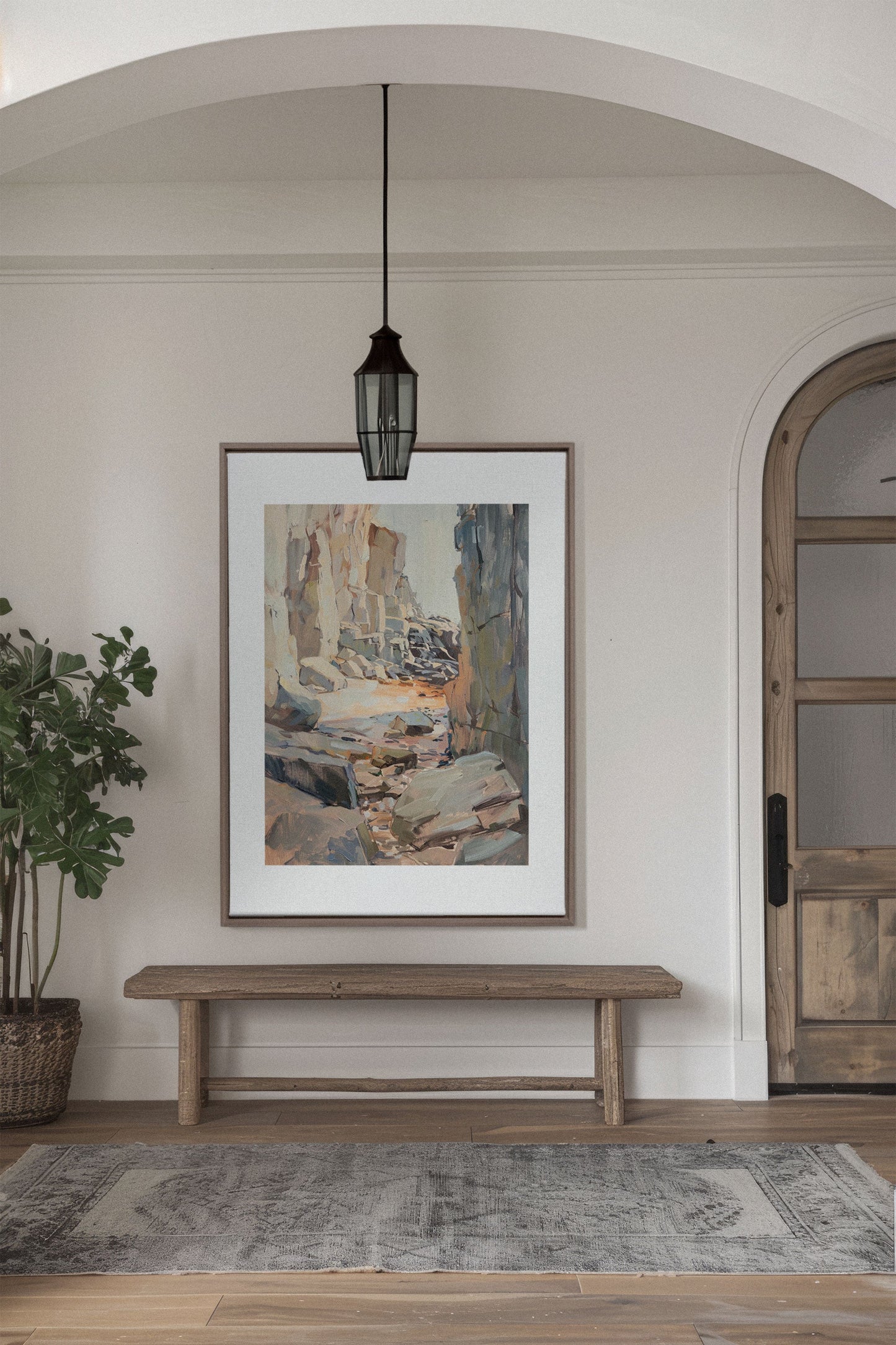 ROCKY PATHWAY, Oeuvre sur toile étirée