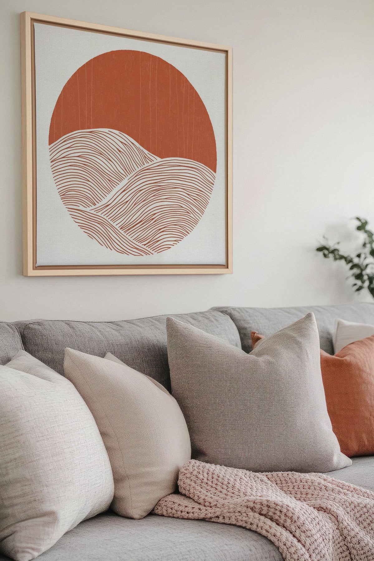 EARTH WAVES, Oeuvre sur toile étirée