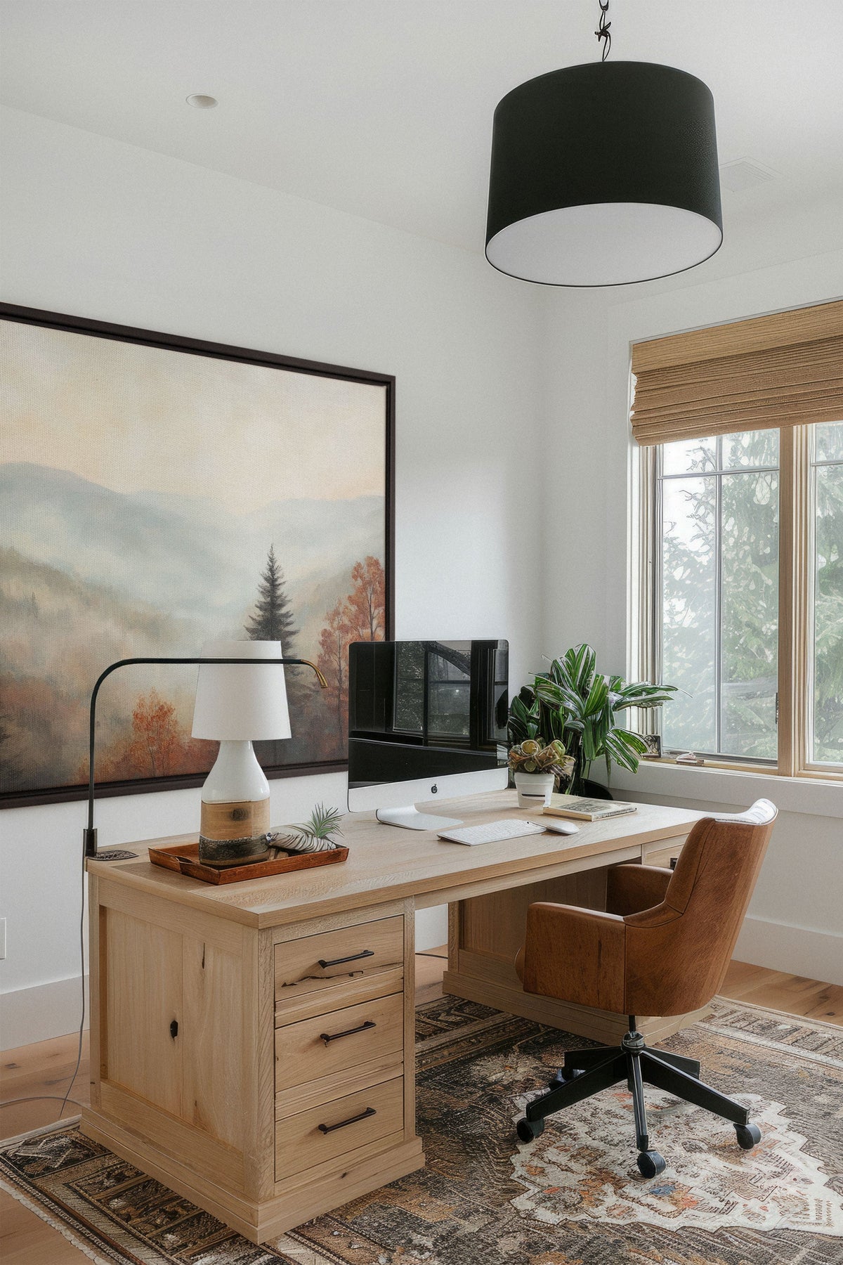 MOUNTAIN MORNING, Oeuvre sur toile étirée