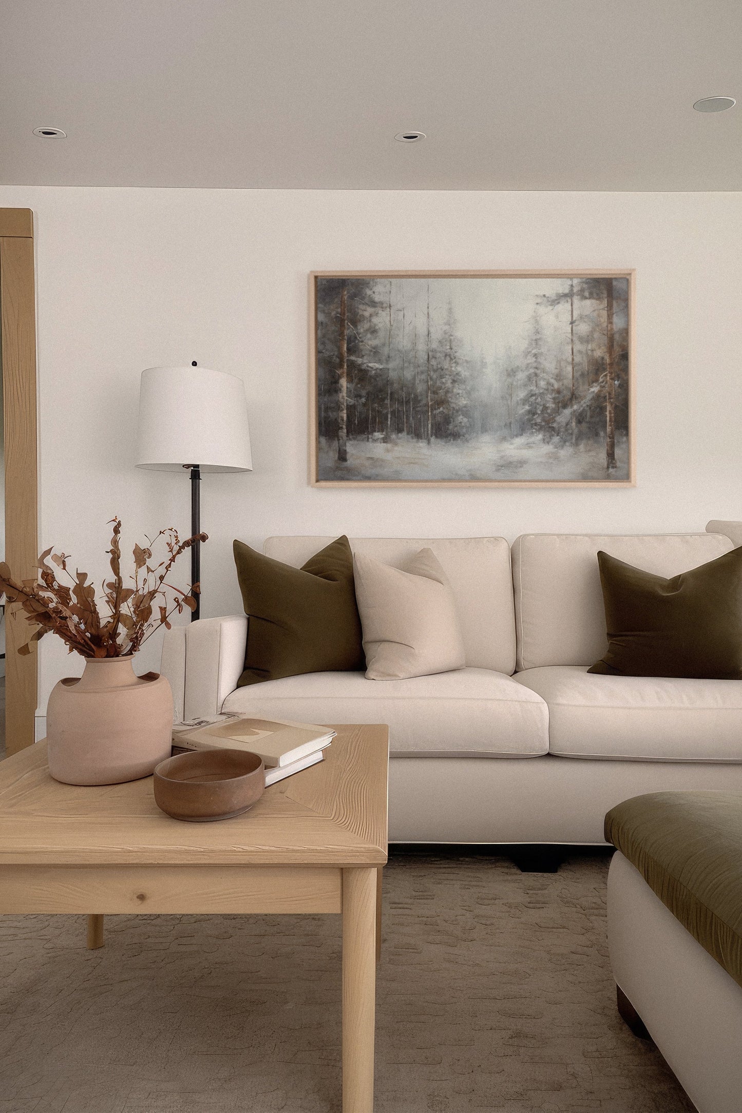 WINTER SHADOWS, Oeuvre sur toile étirée