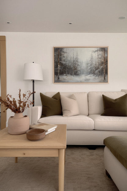 WINTER SHADOWS, Oeuvre sur toile étirée