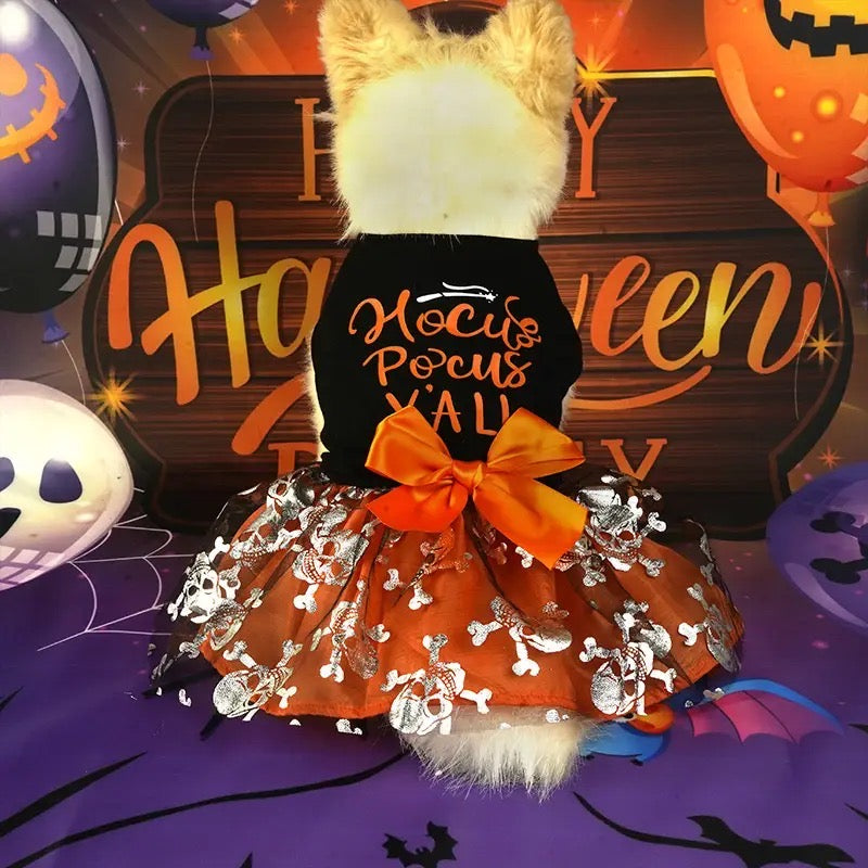 Hocus Pocus Halloween Dog Dress | Pet Costume Dress