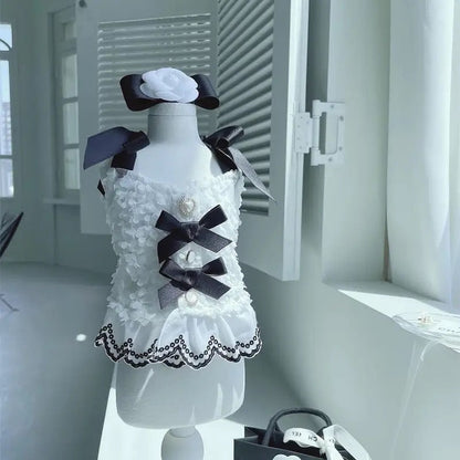 Coco Chewnel Pearl Dog Dress | Elegant Dog Dress