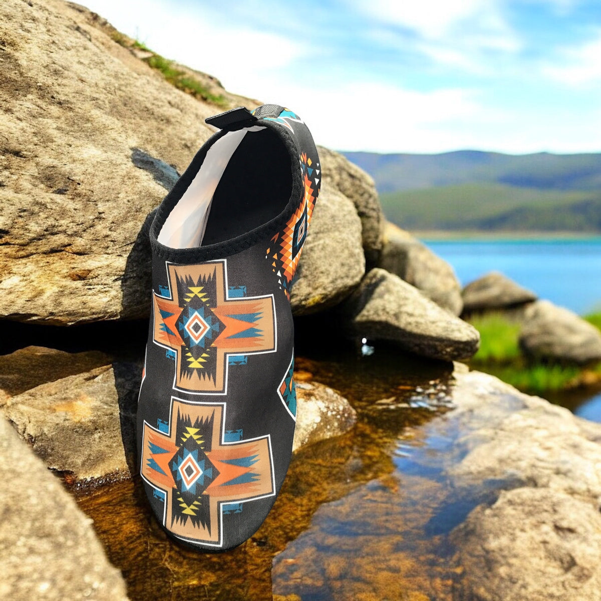Obsidian Wave Aqua Flats