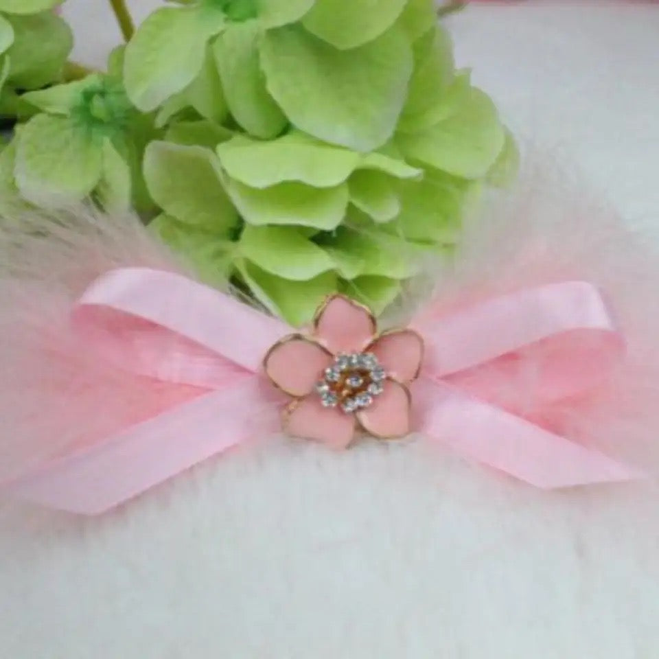 Baby Boo Feather Dog Dress | Elegant Occasion Dog Dress