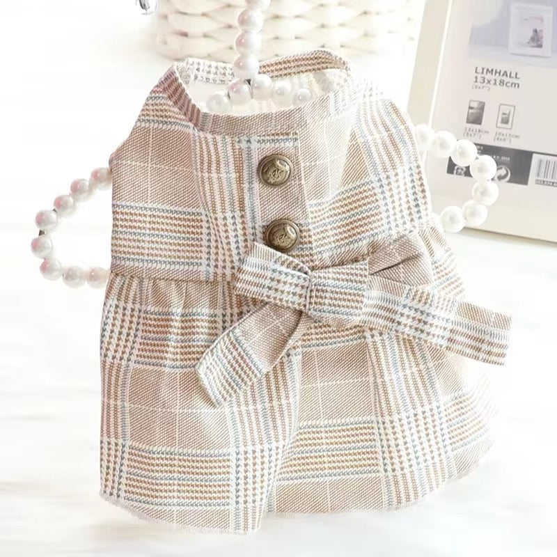 Sally Dog Dress | Plaid Dog | Pet Wear