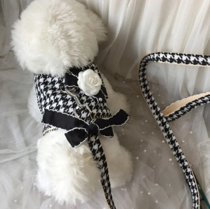 Coco Plaid Tweed Dog Walking Set | Harness and Leash