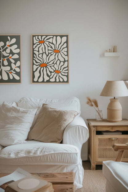 PÉTALES EN FUSION (2 Oeuvres sur toile étirée)