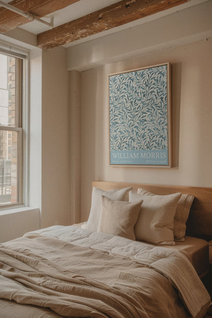 BLEU MORRIS, Oeuvre sur toile étirée
