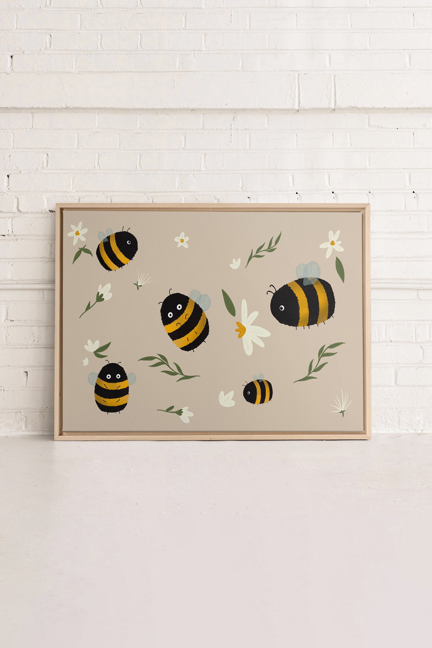 ABEILLES, Oeuvre sur toile étirée