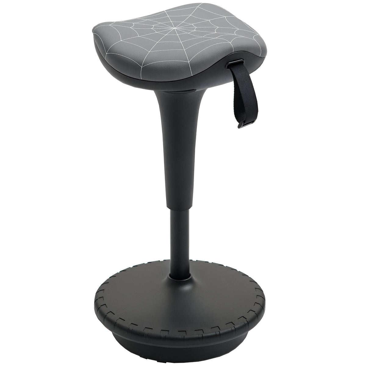 Backless Wobble Stool Chair, Standing Desk Chair, Adjustable Learning Stool for Office Desks, with Rocking Motion, Brown