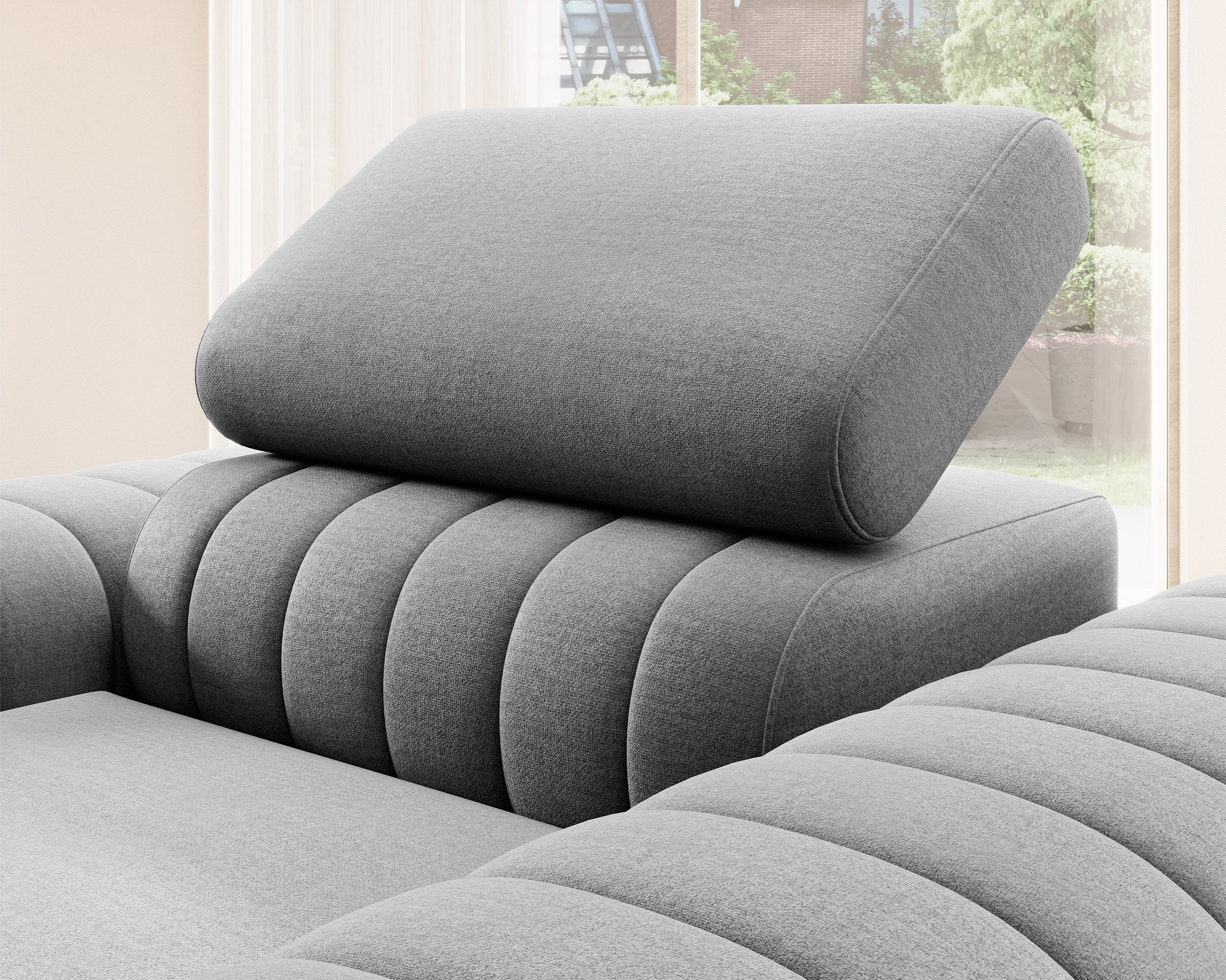 Laurence Modern Accent Chair - Light Grey