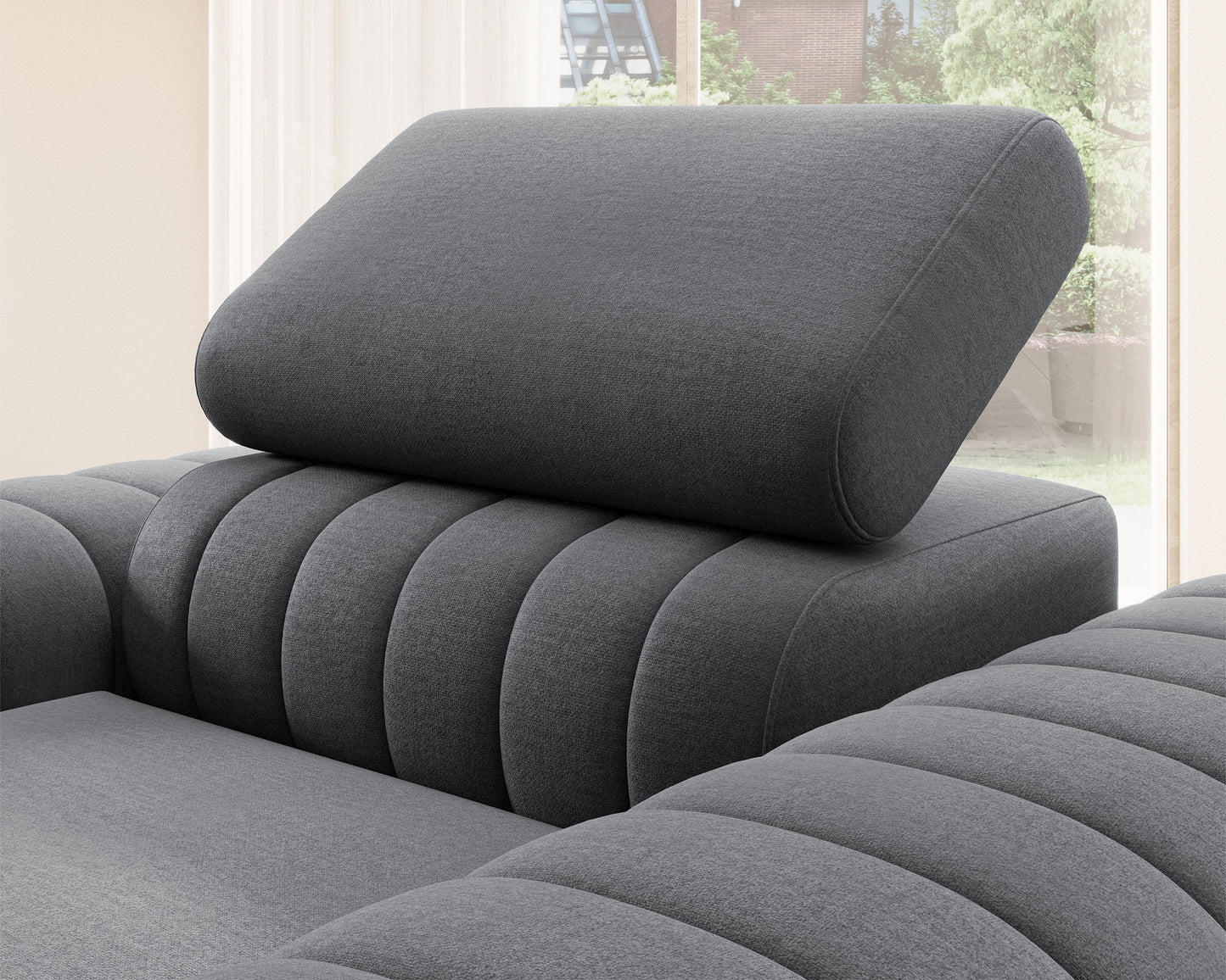 Laurence Modern Accent Chair - Dark Grey