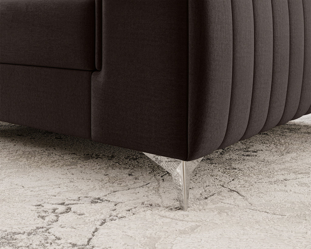 Laurence Modern Accent Chair - Dark Brown