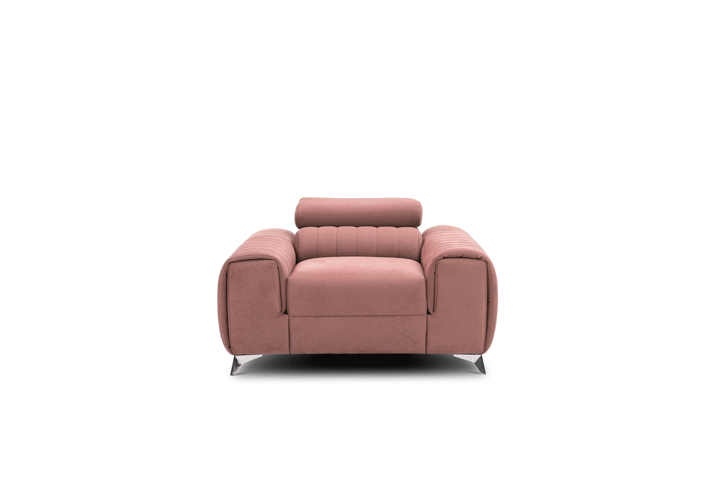 Laurence Modern Accent Chair - Plum